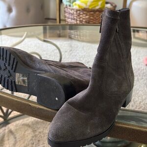 Michael Kors Dark Brown Suede Boots 8.5